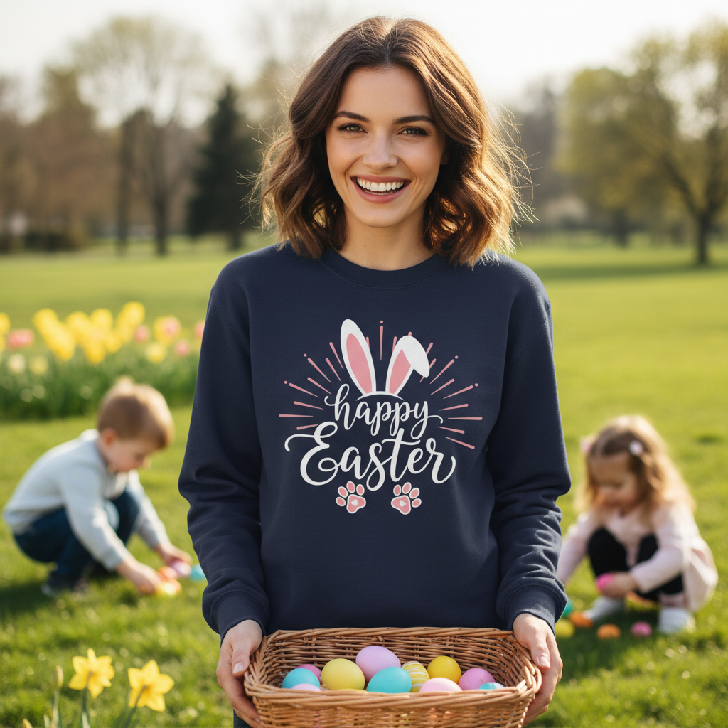 HAPPY EASTER - MEDIUM-HEAVY WEIGHT SWEATSHIRT