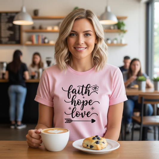FAITH HOPE LOVE - PREMIUM T-SHIRT