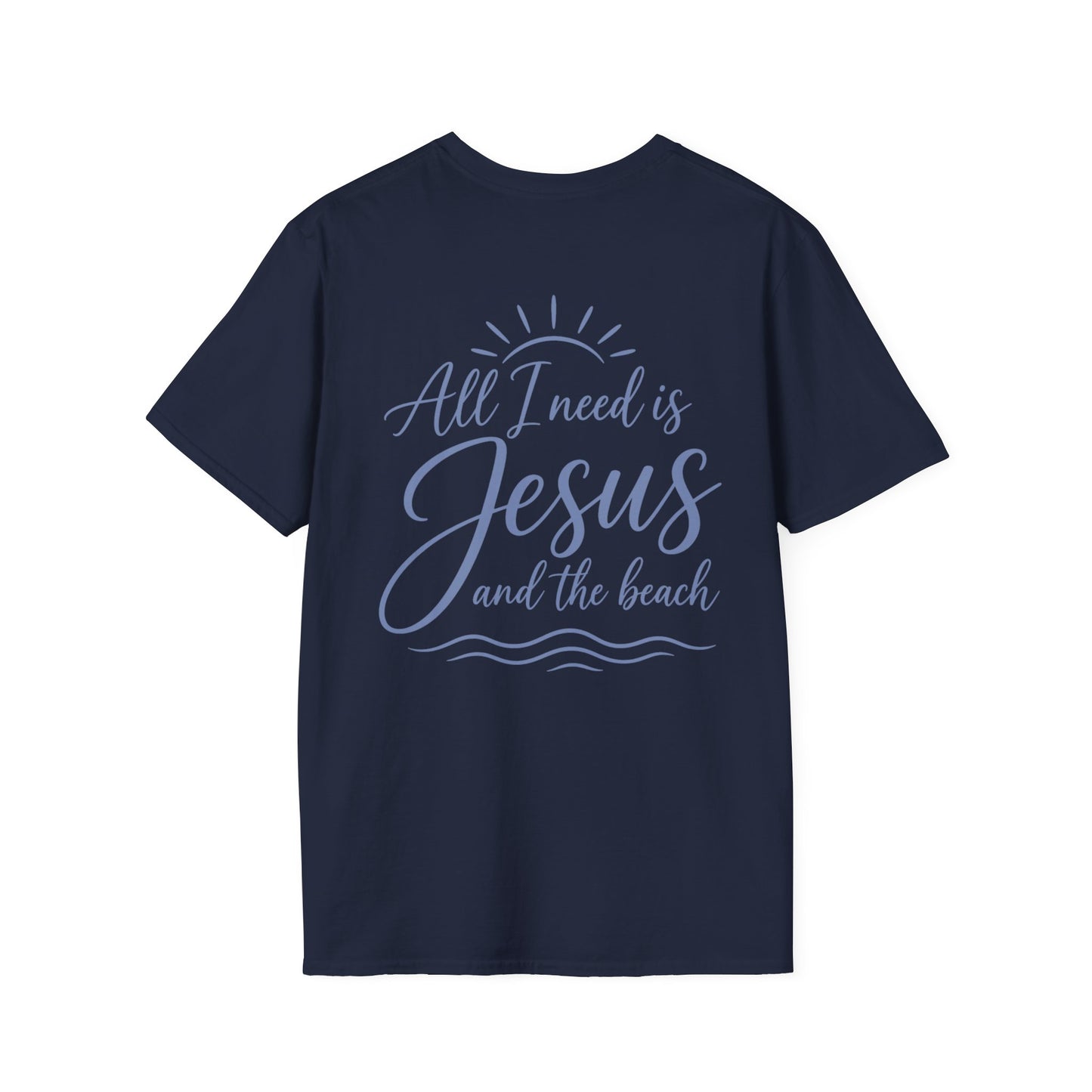 ALL I NEED IS JESUS AND THE BEACH F/B - PREMIUM T-SHIRT