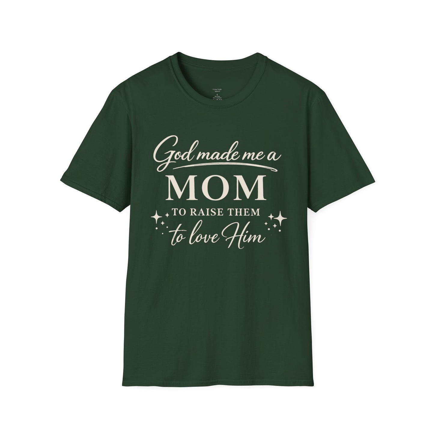 GOD MADE ME A MOM FRONT ONLY - PREMIUM-T-SHIRT