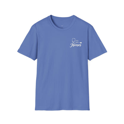 GOD FOUND NURSES STETHOSCOPE - PREMIUM T-SHIRT