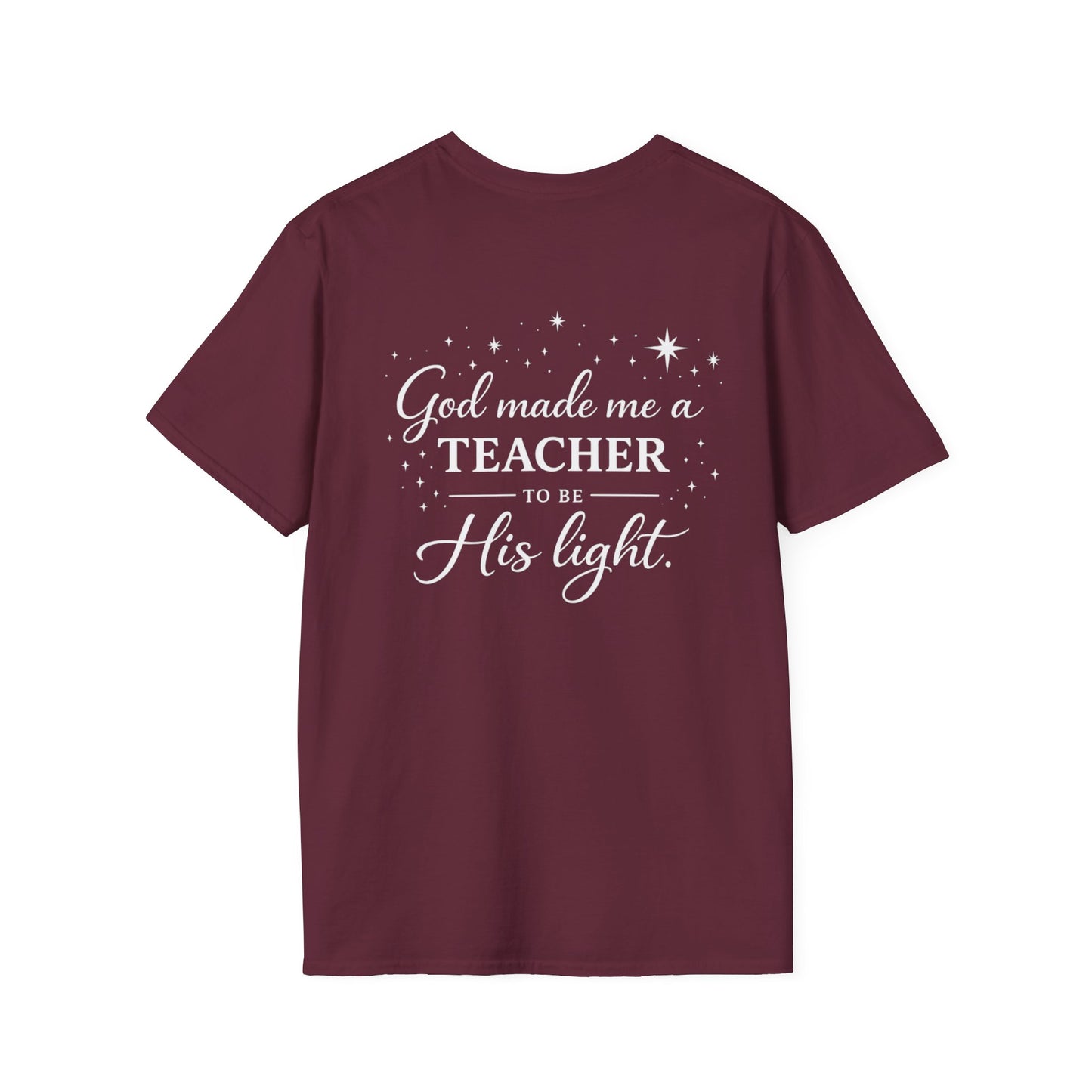 GOD MADE ME A TEACHER - PREMIUM T-SHIRT
