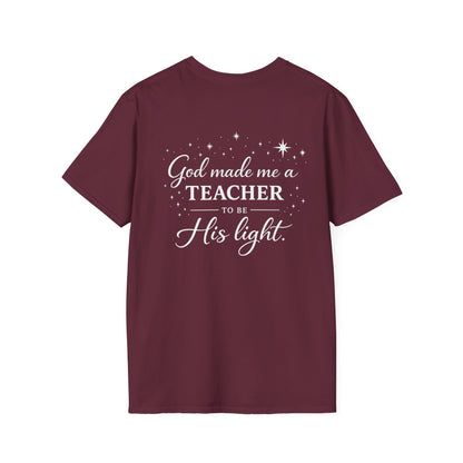 GOD MADE ME A TEACHER - PREMIUM T-SHIRT