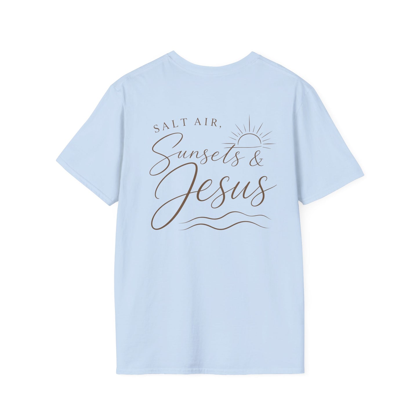 SALT AIR, SUNSET, JESUS - PREMIUM T-SHIRT