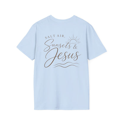 SALT AIR, SUNSET, JESUS - PREMIUM T-SHIRT