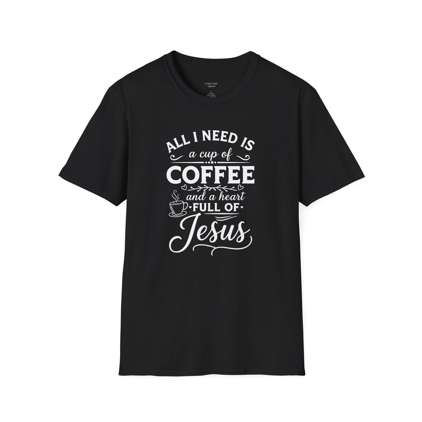 COFFEE AND JESUS - PREMIUM T-SHIRT