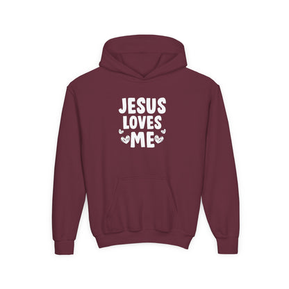 JESUS LOVES ME - YOUTH MEDIUM-HEAVY HOODIE