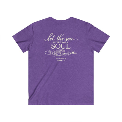 LET THE SEA SETTLE YOUR SOUL - V-NECK PREMIUM T-SHIRT