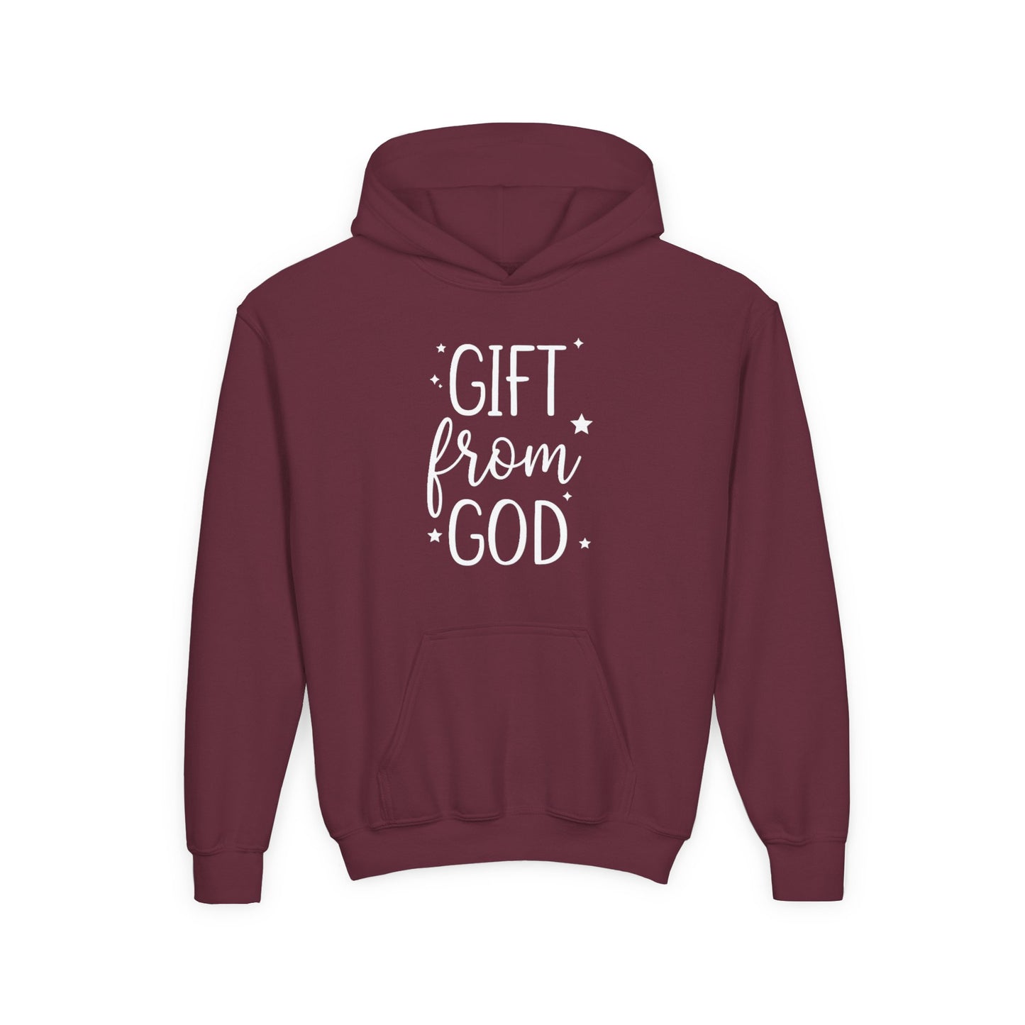 GIFT FROM GOD - YOUTH MEDIUM-HEAVY WEIGH HOODIE