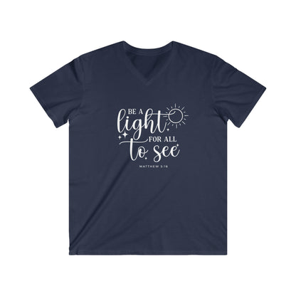 BE A LIGHT FOR ALL TO SEE - V-NECK PREMIUM T-SHIRT