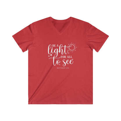 BE A LIGHT FOR ALL TO SEE - V-NECK PREMIUM T-SHIRT