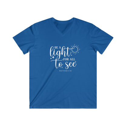 BE A LIGHT FOR ALL TO SEE - V-NECK PREMIUM T-SHIRT