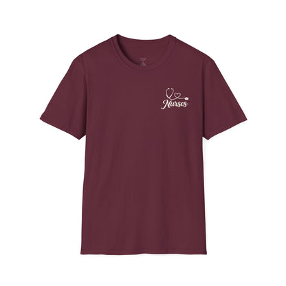 GOD FOUND NURSES STETHOSCOPE - PREMIUM T-SHIRT