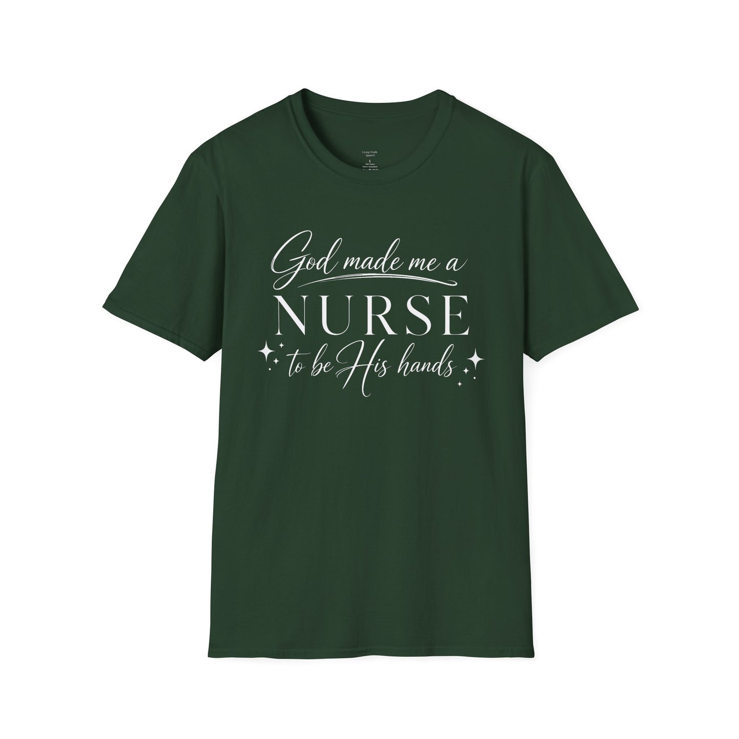 GOD MADE ME A NURSE - PREMIUM T-SHIRT