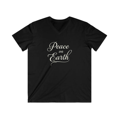 PEACE ON EARTH - V-NECK PREMIUM T-SHIRT