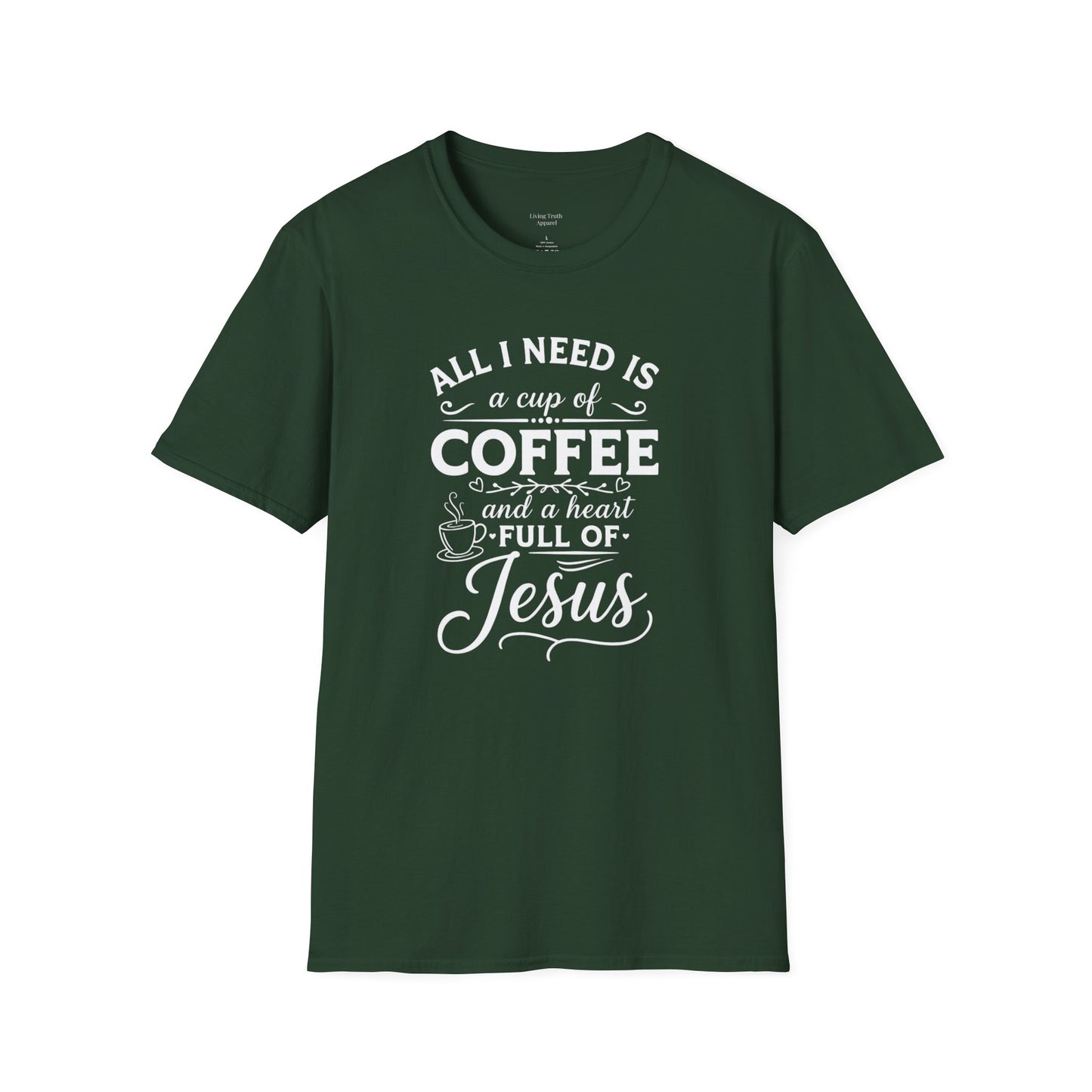 COFFEE AND JESUS - PREMIUM T-SHIRT