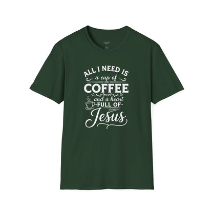 COFFEE AND JESUS - PREMIUM T-SHIRT