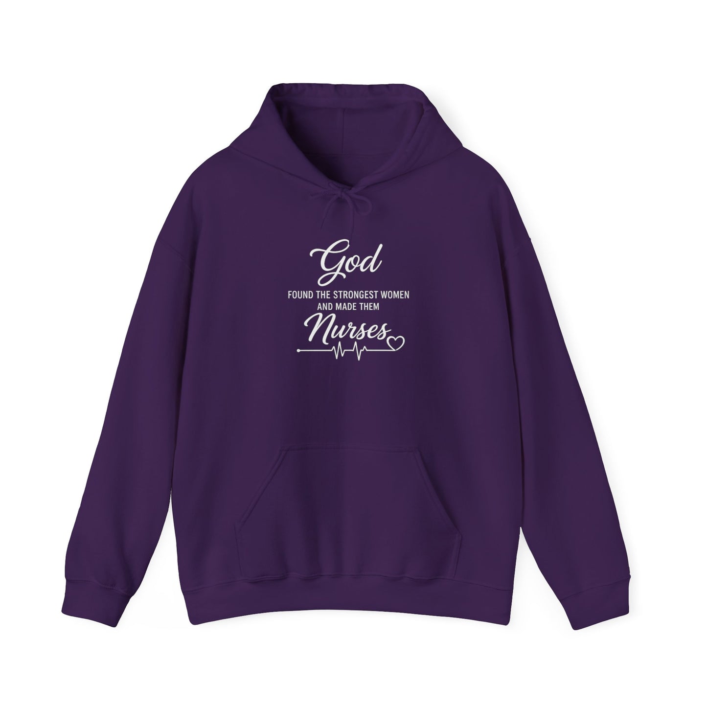 GOD FOUND THE STRONGEST WOMEN - MEDIUM-HEAVY WEIGHT HOODIE