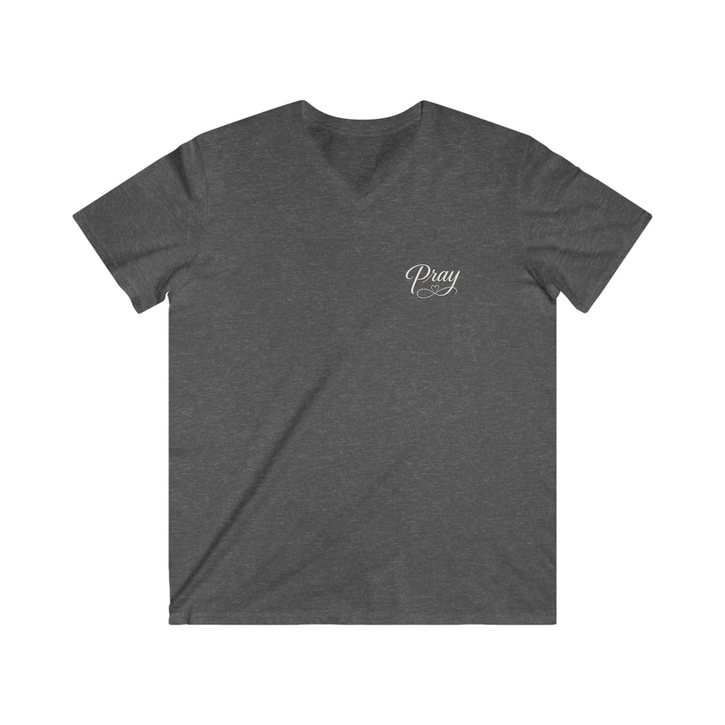 JESUS IS THE WAY THAT'S WHY I PRAY - V-NECK PREMIUM T-SHIRT