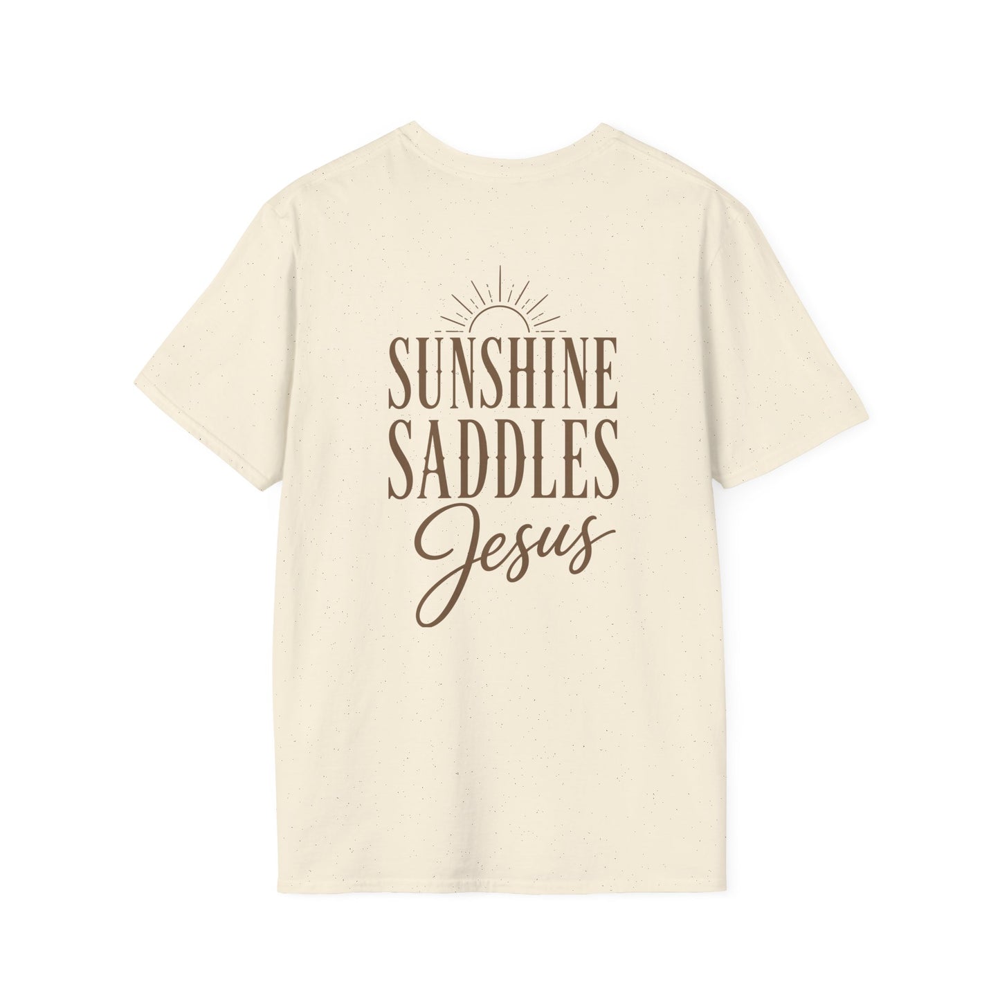 JESUS SUNSHINE SADDLES - PREMIUM T-SHIRT