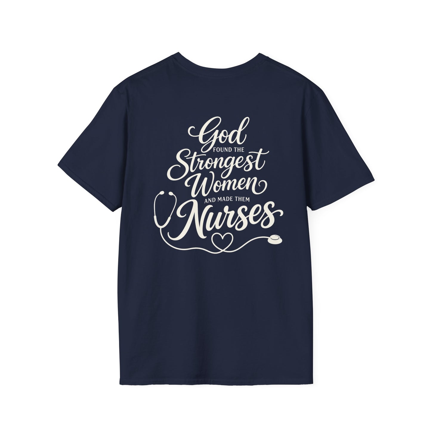 GOD FOUND NURSES STETHOSCOPE - PREMIUM T-SHIRT