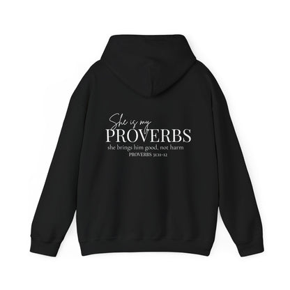 SHE IS MY PROVERBS - MEDIUM-HEAVY WEIGHT HOODIE