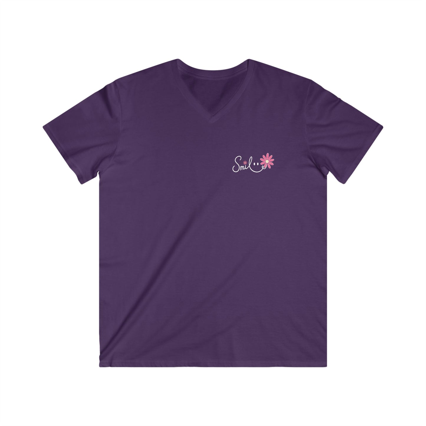 SMILE THIS IS THE DAY THE LORD MADE - V-NECK PREMIUM T-SHIRT