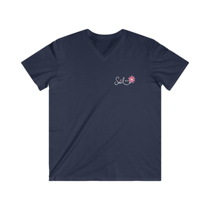 SMILE THIS IS THE DAY THE LORD MADE - V-NECK PREMIUM T-SHIRT
