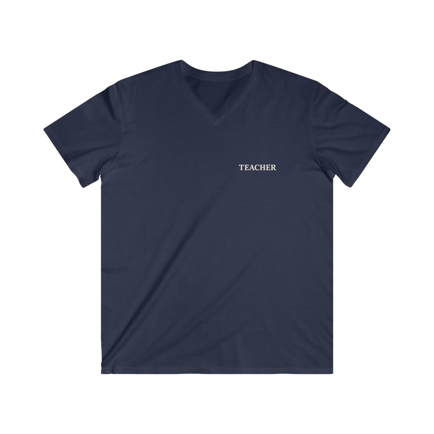 GOD MADE ME A TEACHER - V-NECK PREMIUM T-SHIRT