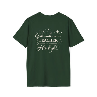 GOD MADE ME A TEACHER 2 - PREMIUM T-SHIRT