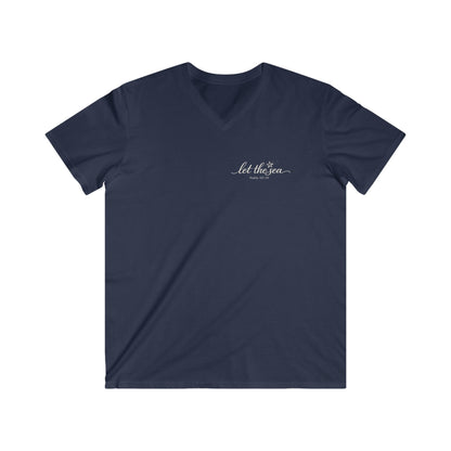 LET THE SEA SETTLE YOUR SOUL - V-NECK PREMIUM T-SHIRT