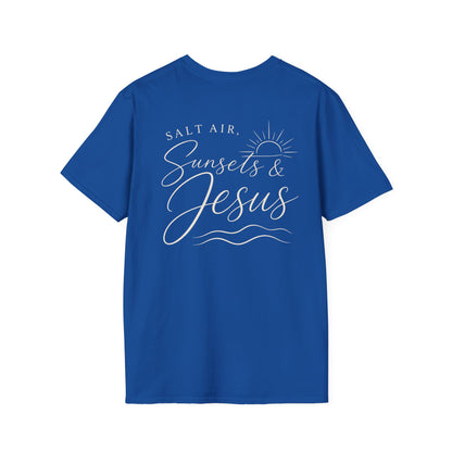SALT AIR, SUNSET, JESUS - PREMIUM T-SHIRT