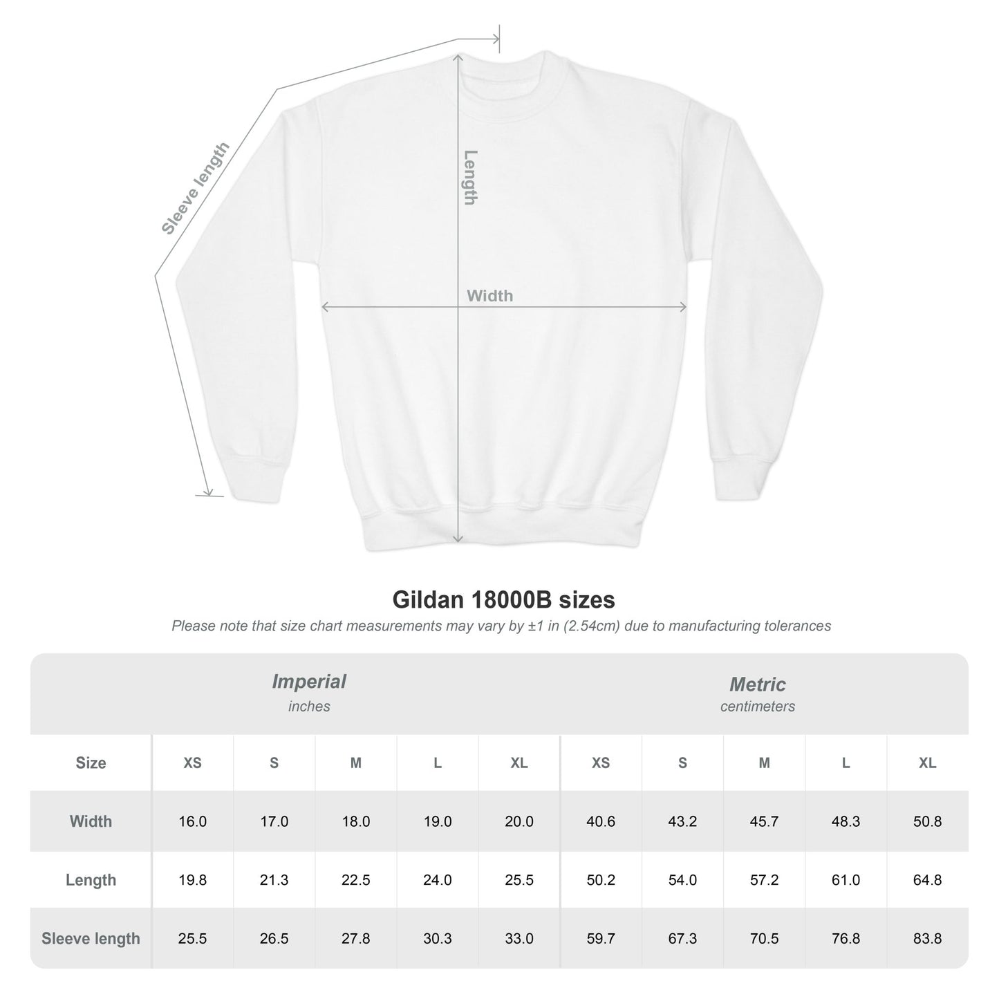 PEACE LOVE JESUS - YOUTH SWEATSHIRT