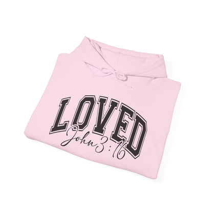 LOVED JOHN 3:16 MEDIUM WEIGHT HOODIE