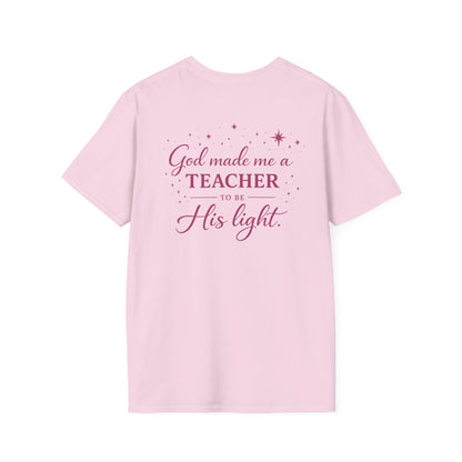 GOD MADE ME A TEACHER - PREMIUM T-SHIRT