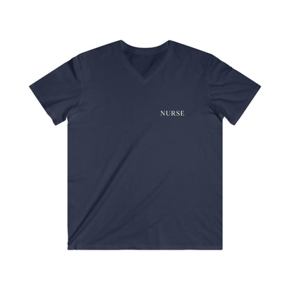 GOD MADE ME A NURSE - V-NECK PREMIUM T-SHIRT