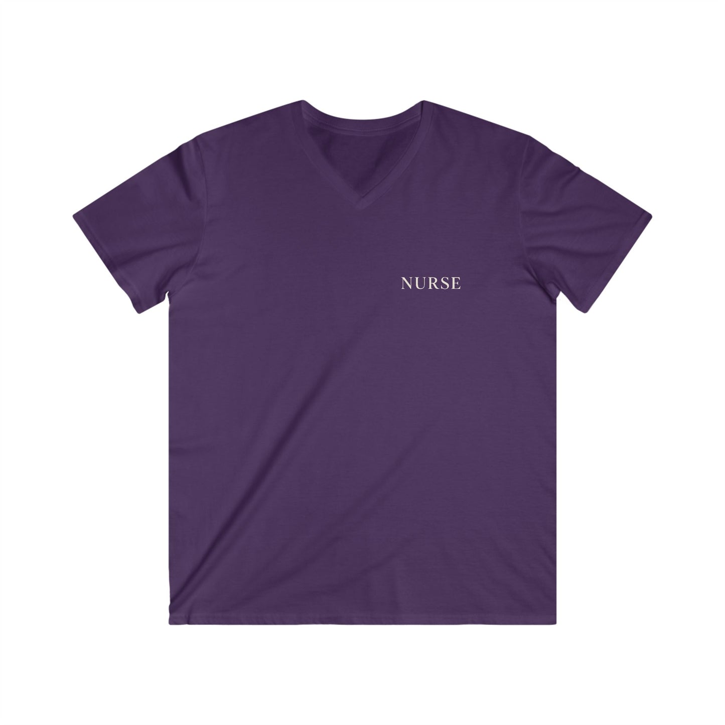 GOD MADE ME A NURSE - V-NECK PREMIUM T-SHIRT