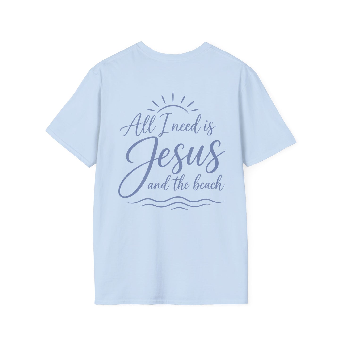 ALL I NEED IS JESUS AND THE BEACH F/B - PREMIUM T-SHIRT