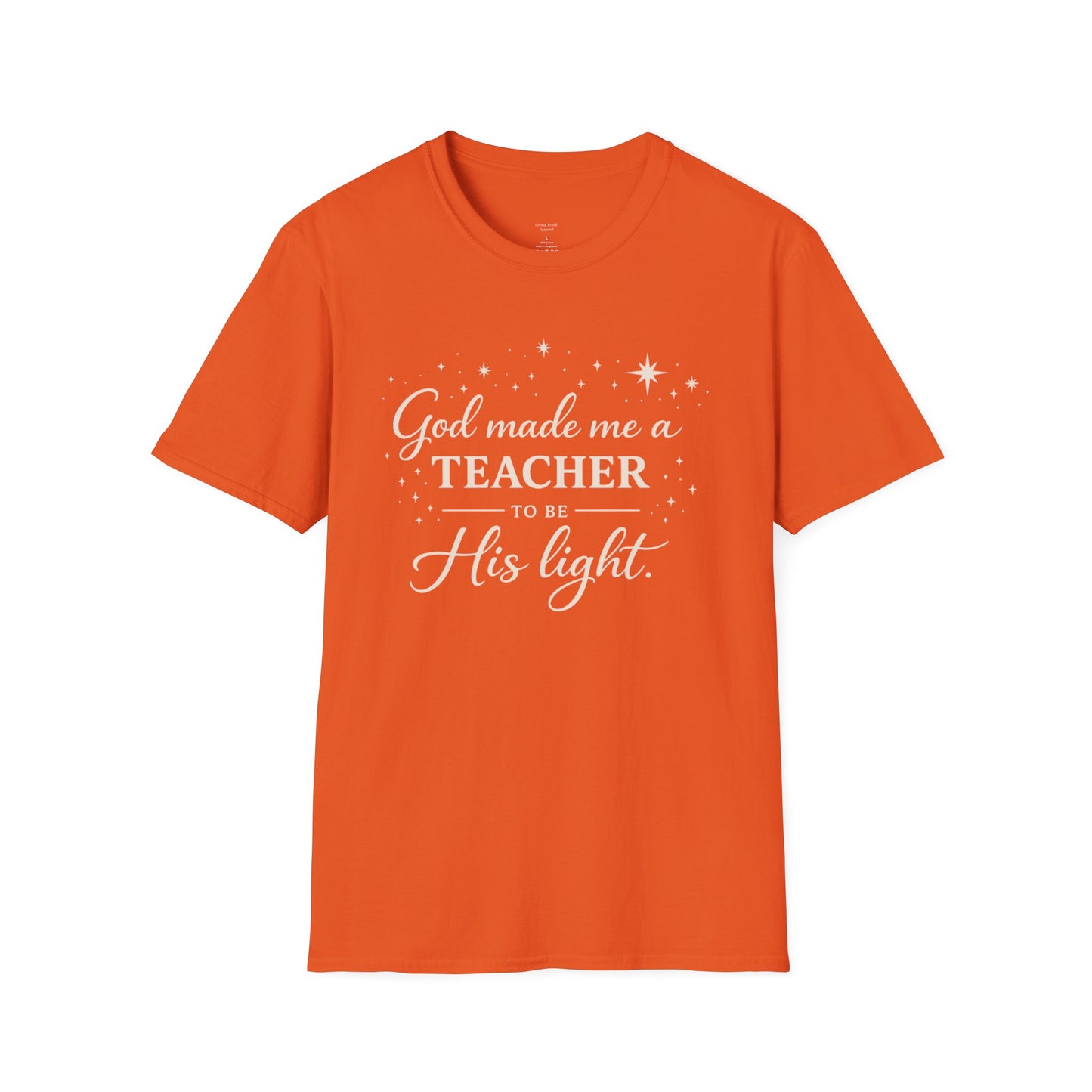 GOD MADE ME A TEACHER/FRONT ONLY - PREMIUM-T-SHIRT