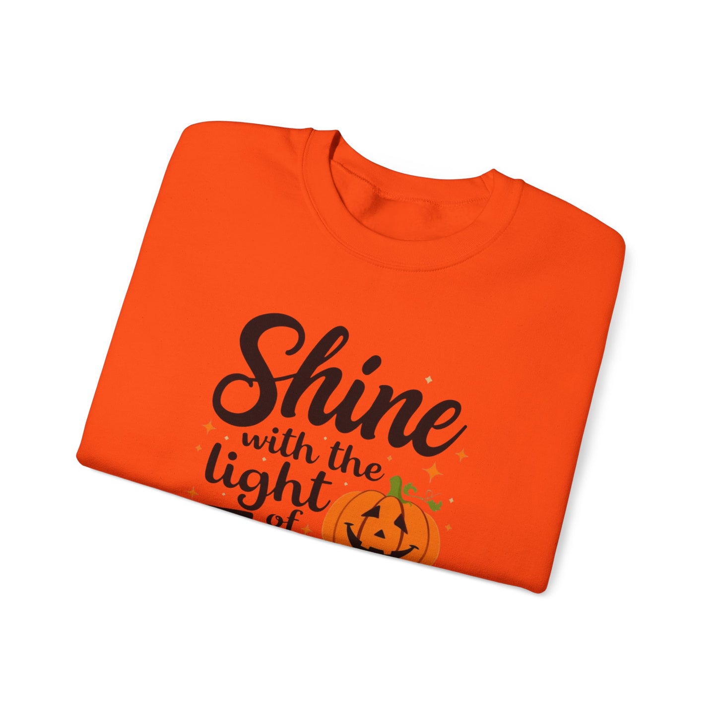 SHINE WITH THE LIGHT OF JESUS - MEDIUM-HEAVY WEIGHT SWEATSHIRT