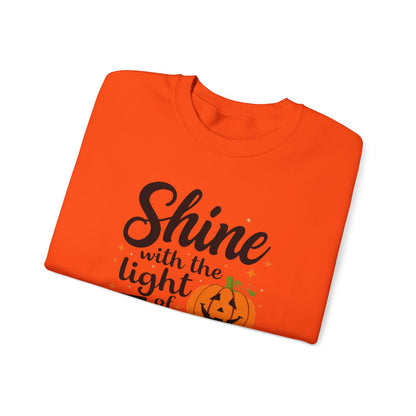 SHINE WITH THE LIGHT OF JESUS - MEDIUM-HEAVY WEIGHT SWEATSHIRT
