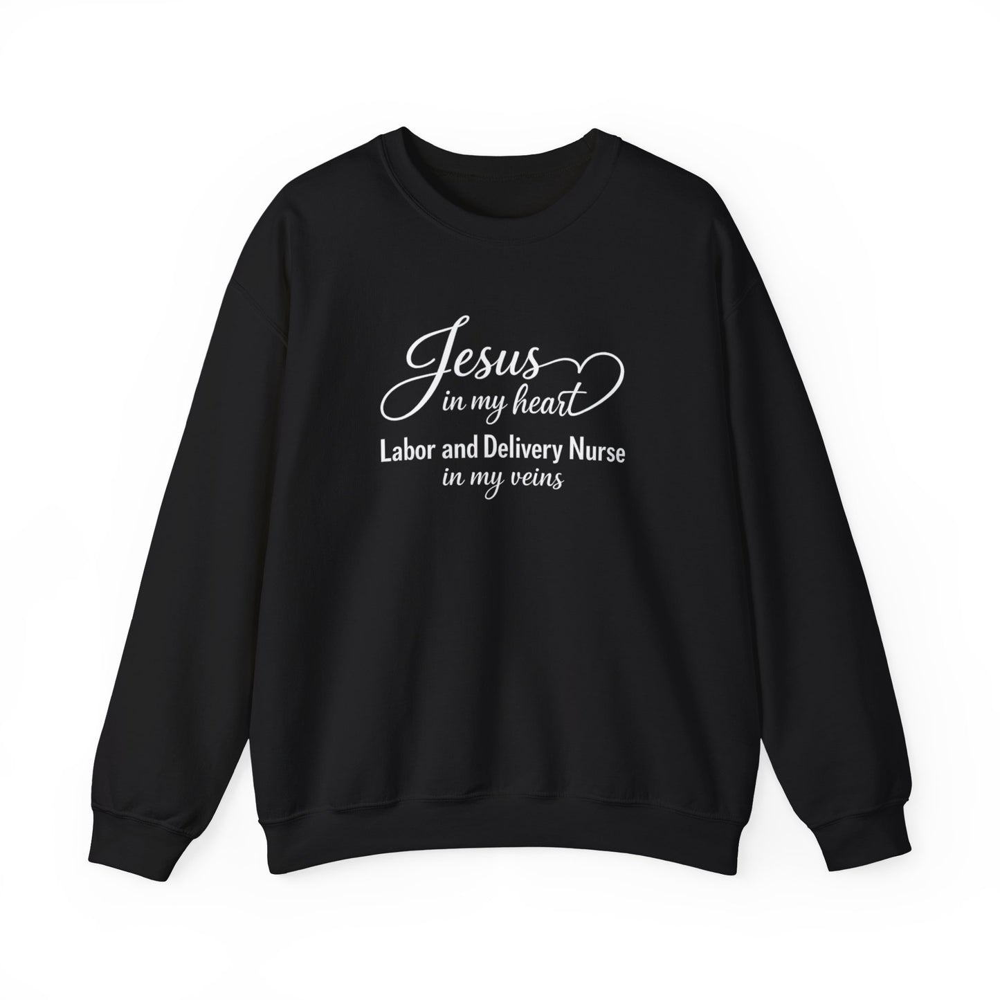 JESUS IN MY HEART - MEDIUM-HEAVY WEIGHT SWEATSHIRT
