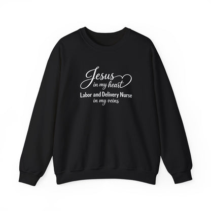 JESUS IN MY HEART - MEDIUM-HEAVY WEIGHT SWEATSHIRT
