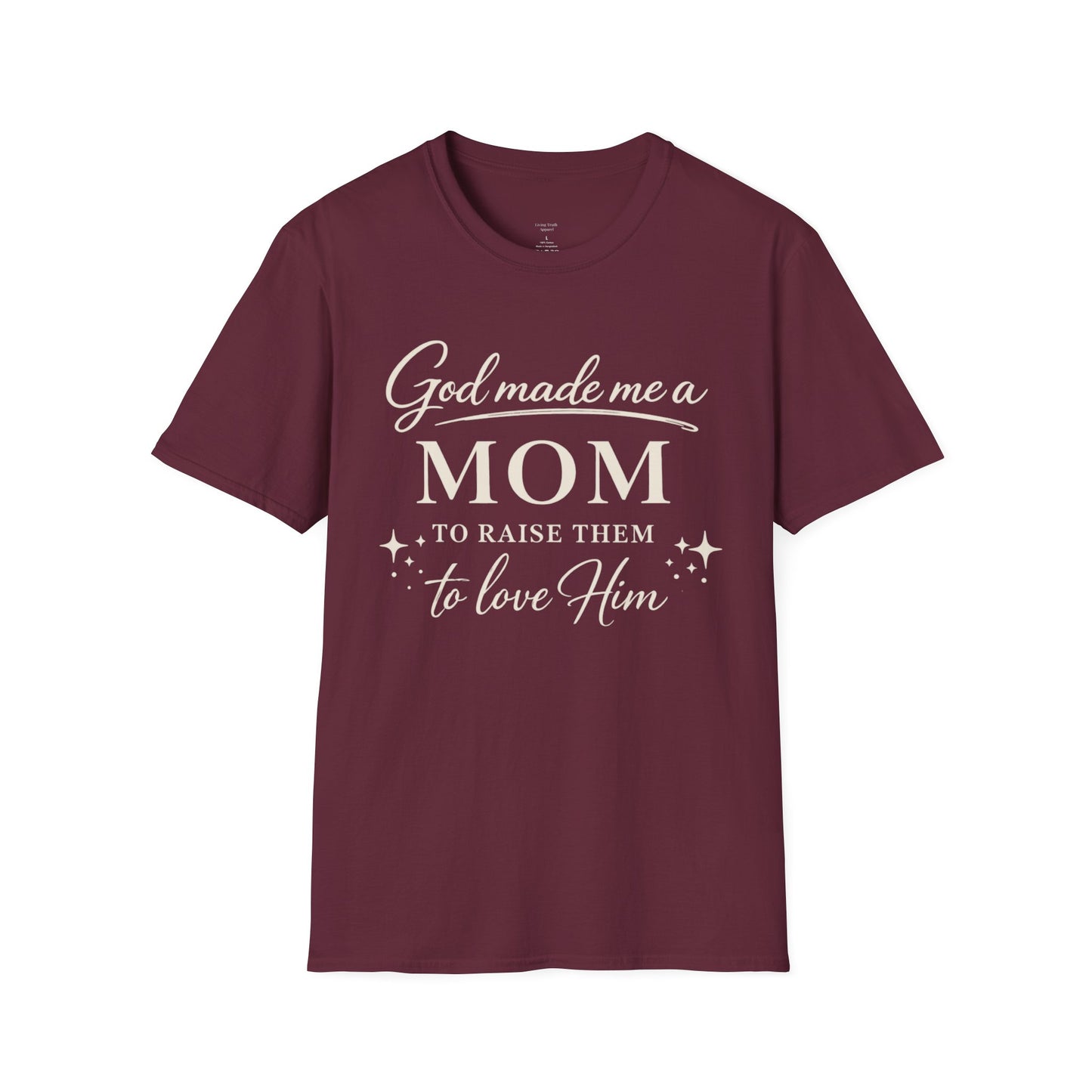 GOD MADE ME A MOM FRONT ONLY - PREMIUM-T-SHIRT