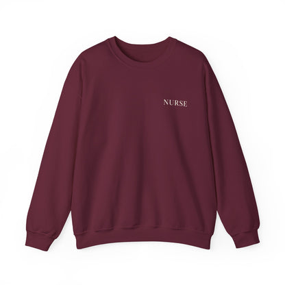 GOD MADE ME A NURSE - MEDIUM-HEAVY WEIGHT SWEATSHIRT