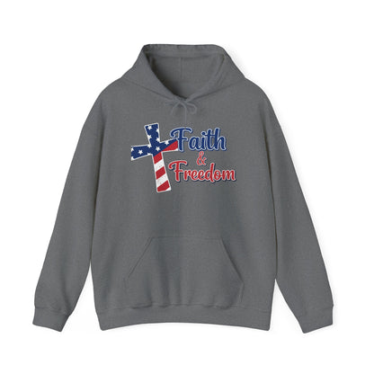 FAITH AND FREEDOM - MEDIUM-HEAVY WEIGHT HOODIE
