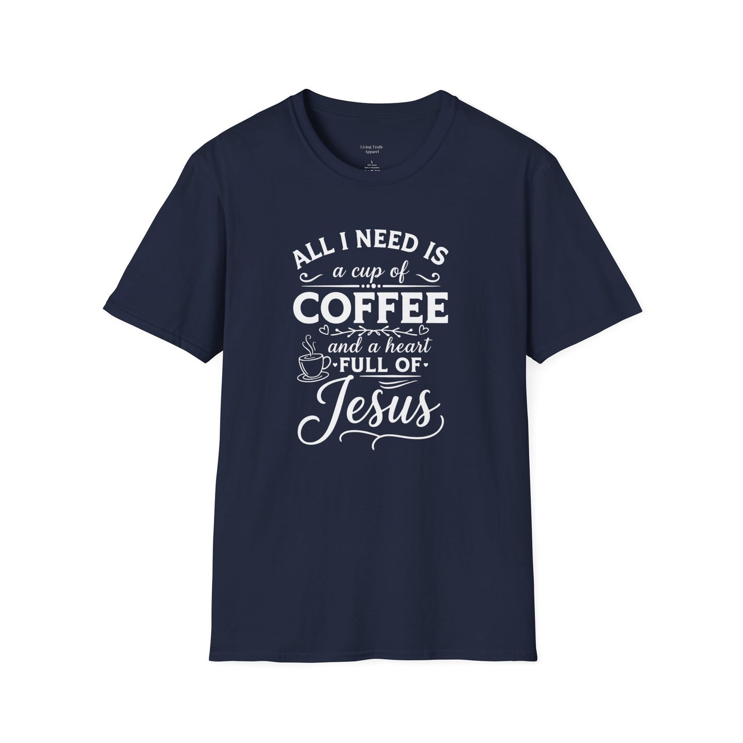 COFFEE AND JESUS - PREMIUM T-SHIRT