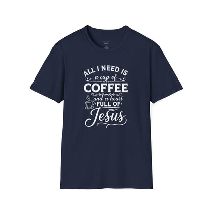 COFFEE AND JESUS - PREMIUM T-SHIRT