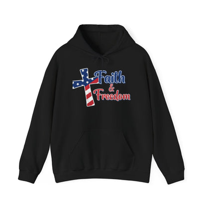 FAITH AND FREEDOM - MEDIUM-HEAVY WEIGHT HOODIE