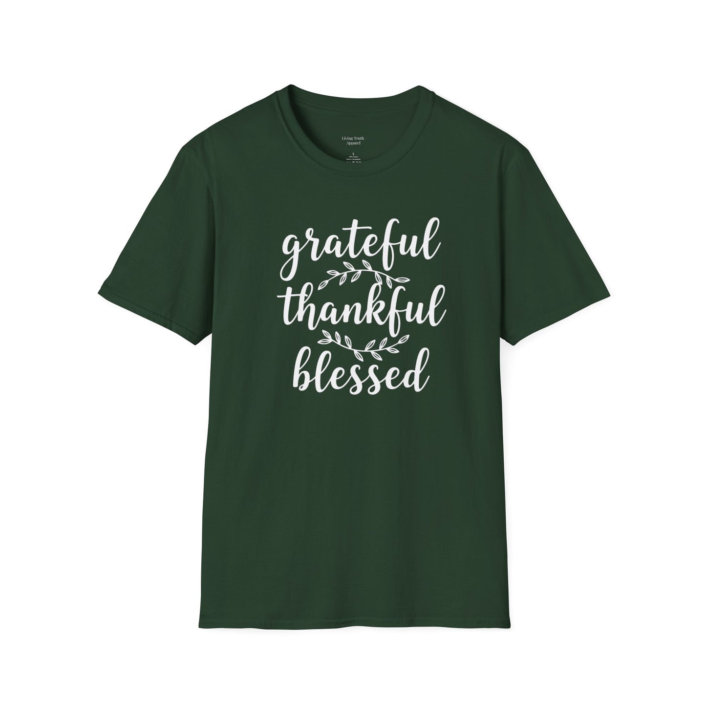 GRATEFUL THANKFUL BLESSED - PREMIUM T-SHIRT